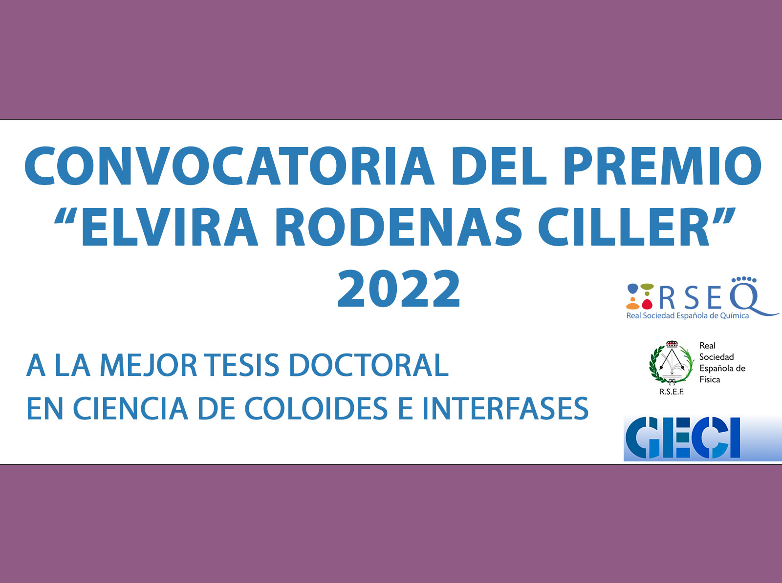 CONVOCATORIA DEL PREMIO “ELVIRA RODENAS CILLER” 2022